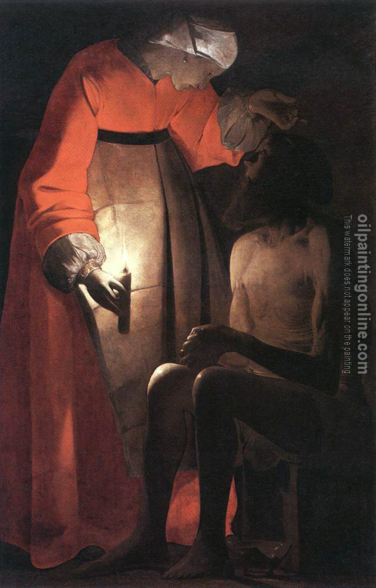 Georges de La Tour - Job Mocked by his Wife